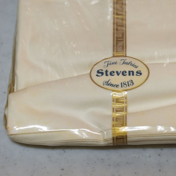 NWD Vtg Stevens Beauticale Cotton 200 Thread (2) Cream Pillow Cases 42 x 38.5 - Picture 8 of 11